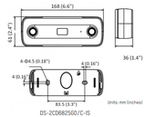 HIKVISION DS-2CD6825G0/C-IS 2MP Indoor Dual-Lens People Counting POE Network Camera with 2mm Fixed Lens, RJ45 Connection