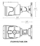 Arecont Vision AV05CLB-100 CONTERA 5MP IR WDR PoE CorridorView Network outdoor Bullet camera with 2.7-12mm, RJ45 Connection