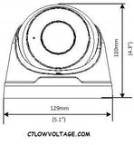 GEOVISION GV-EBD4711 4MP IR WDR Pro Outdoor Eyeball Network dome Camera with 2.7~12mm Motorized varifocal lens, RJ45 connection
