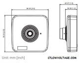 Acti corporation E17 3MP PoE Extreme WDR, SLLS Network Cube camera with 2.8mm Fixed Lens, RJ45 connection