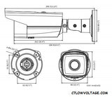 ENS SIP44B5/40-K 4MP IR WDR Bullet Network Camera with 4.0mm Fixed Lens, RJ45 Connection
