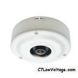 ACTi Corporation I71 5MP Outdoor Hemispheric Fisheye PoE Dome camera with 1.05mm lens RJ45 connection
