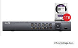 LTS, LTD8504K-ST-1TB, Platinum Professional Level 4 Channel HD-TVI 4.0 DVR, 1U, SATA up to 8TB,1TB Pre-Installed Storage