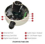 ACTI CORPORATION B81 5MP IR Basic WDR  PoE  Network Outdoor Dome Camera with 3.0-9mm varifocal Lens 3x Zoom, RJ45 connection