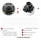 ACTI CORPORATION A84 12MP Adaptive IR, Extreme WDR, SLLS, 4K Ultra HD, Built-in Analytics, Video Analytics Outdoor network Dome Camera with f3.6-11mm/F1.5, 3x Zoom lens, RJ45 Connection