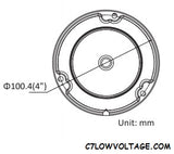 ENS SIP46D3/28-H 6MP IR WDR Network Outdoor Dome Camera with 2.8mm fixed lens, RJ45 Connection