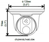 GEOVISION GV-EBD4700 4MP IR WDR outdoor network Eyeball Dome with 2.8 mm fixed lens, RJ45 CONNECTION