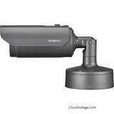 Wisenet XNO-6120R/LPR Low Speed LPR Outdoor IR Network 2MP Bullet Camera ,12X optical zoom Lens (5.2 ~ 62.4mm) (54.58º ~ 5.30º) , RJ45 Connection