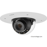 Wisenet XND-8081RF 5MP Flush Mount IR Network Indoor Dome Camera , 3.6~9.4mm (2.6x) motorized varifocal lens , RJ45 Connection .