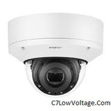 Wisenet XND-6081REV 2MP Vandal-Resistant Indoor IR Network Dome Camera with PoE Extender , 2.8 ~ 12mm (4.3x) motorized varifocal lens . RJ45 Connection .