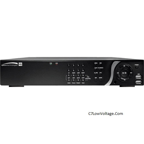 Speco Technologies D8HU2TB 8-Channel 8MP HD-TVI Hybrid DVR with 2TB HDD preistalled .