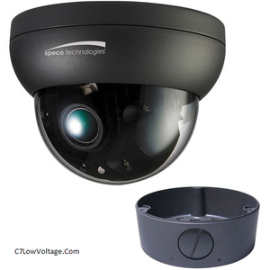 Speco Technologies O8FD4M  Flexible Intensifier 8MP Outdoor Network Dome Camera with Night Vision & 3.6-11mm Lens . RJ45 connection .