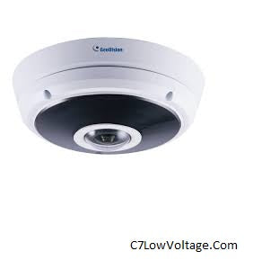 Geovision GV-EFER3700-W 3MP Super Low Lux WDR Pro IR Wireless Fisheye Rugged Network Camera with 1.24mm Lens, RJ45 Connection