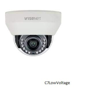 Hanwha Techwin HCV-7010RA 4MP AHD Outdoor Dome Camera with Night Vision and 2.8mm Lens BNC Connection