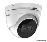 HIKVISION DS-2CE79U1T-IT3ZF TurboHD 8MP EXIR Outdoor Analog Turret Dome Camera with 2.7 mm to 13.5 mm Motorized Varifocal Lens, BNC Connection