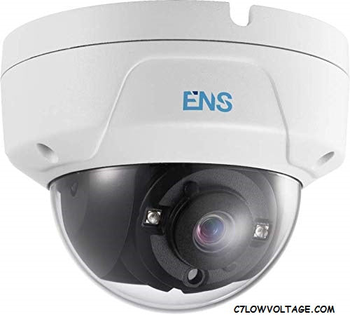 ENS SCC48D3/28-K 8MP IR DWDR TVI/AHD/CVI/CVBS HD Dome Camera with 2.8 mm fixed lens, BNC Connection.