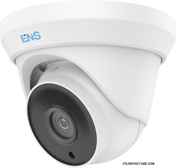 ENS SCC35T4/28-H 5MP IR WDR TVI/AHD/CVI/CVBS HD Outdoor Analog Turret Dome Camera with 2.8 mm fixed Lens, BNC Connection
