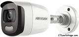 HIKVISION DS-2CE10DFT-F28 2.8MM 2MP ColorVu White Light Outdoor Analog Bullet Camera with 2.8mm lens, BNC Connection