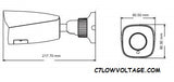 ENS IP-5IR4E32/28 4MP IR WDR PoE Network Outdoor Bullet Camera with 2.8mm fixed Lens, RJ45 Connection