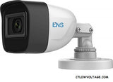 ENS SCC48B3/28-K 8MP IR WDR HD TVI/AHD/CVI/CVBS Outdoor Bullet Camera with 2.8mm Lens, BNC Connection