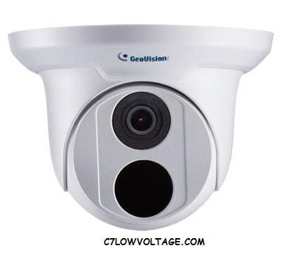 GEOVISION GV-EBD2702 2MP WDR IR PoE Eyeball Network Outdoor Dome camera with 2.8mm lens RJ45 Connection