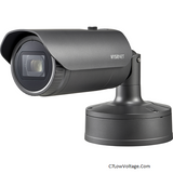 Wisenet XNO-6085R 2MP eXtraLUX Network Outdoor IR Bullet Camera . Motorized vari-focal 4.1~ 16.4mm Lens, RJ45 Connection .