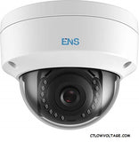 ENS SIP34D3/28-C 4MP IR WDR PoE Network Dome Camera with 2.8mm Lens, RJ45 Connection.