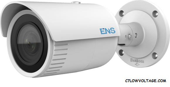 ENS SIP34B3/MZ-C 4MP IR True WDR PoE Network Outdoor Bullet Camera with 2.8-12mm Lens, RJ45 Connection