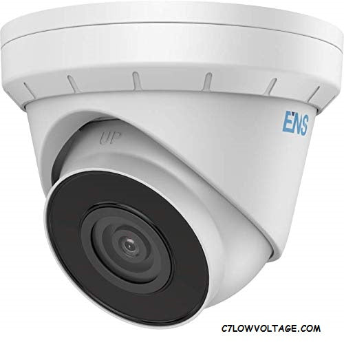 ENS SIP34T3/28-C 4MP IR True WDR Network Outdoor Turret Camera with 2.8mm Lens, RJ45 Connection.