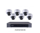 GEOVISION 801-SN8TDR47-2TB 8-channel 8MP 4K PoE NVR with 6 TDR4700 4MP WDR IR Eyeball IP OUTDOOR Dome Cameras (2.8mm Lens) , 2TB HDD INCLUDED