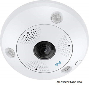ENS SIPSF6MS/13 6MP IR, True WDR, Built-in microphone and speaker Outdoor Network Fisheye Camera with 1.27mm, RJ45 Connection.