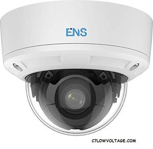 ENS SIP44D3A/MZ-K 4MP IR DWR Dome Network Camera with 2.8 to 12 mm motorized varifocal lens, RJ45 connection