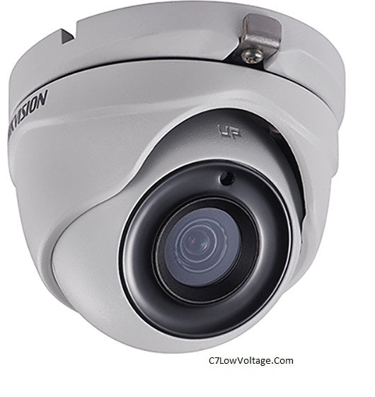 HIKVISION DS-2CE56H5T-ITME 3.6MM 5MP Outdoor Ultra-Low Light PoC Analog Turret Dome Camera with 3.6 mm Fixed Focal Lens, BNC Connection