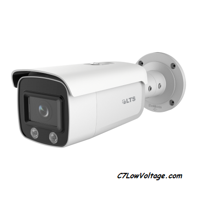 LTS  CMIP9C42NW-M  4 MP Full Color Fixed  outdoor  Network bullet  Camera, 4 mm lens Junction Box Included , RJ45 Connection , Weatherproof IP67