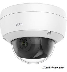 LTS  CMIP7D42W-28MI  4MP 30fps AI Ultra Darksight Dome 0.012 Lux MSDCard Slot, 2.8mm outdoor , RJ45 Connection.